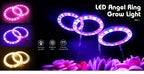 LED Ring Grow Lights Indoor Plants Full Spectrum Height Adjustable Plant Light for Indoor Plants 5V USB Growing Lamp