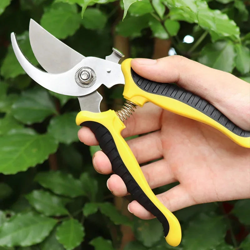 Pruning Shears Garden Scissors Sharp Blade One-handed Pruning Shears Trees Flower Trimmers Secateurs Garden Beak Scissors Pruner
