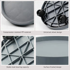 Round Movable Planter Tray With Wheels Multi-Purpose Moving Potted Plant Tool For Large Potted Plants Gardening Flower Pot Tray