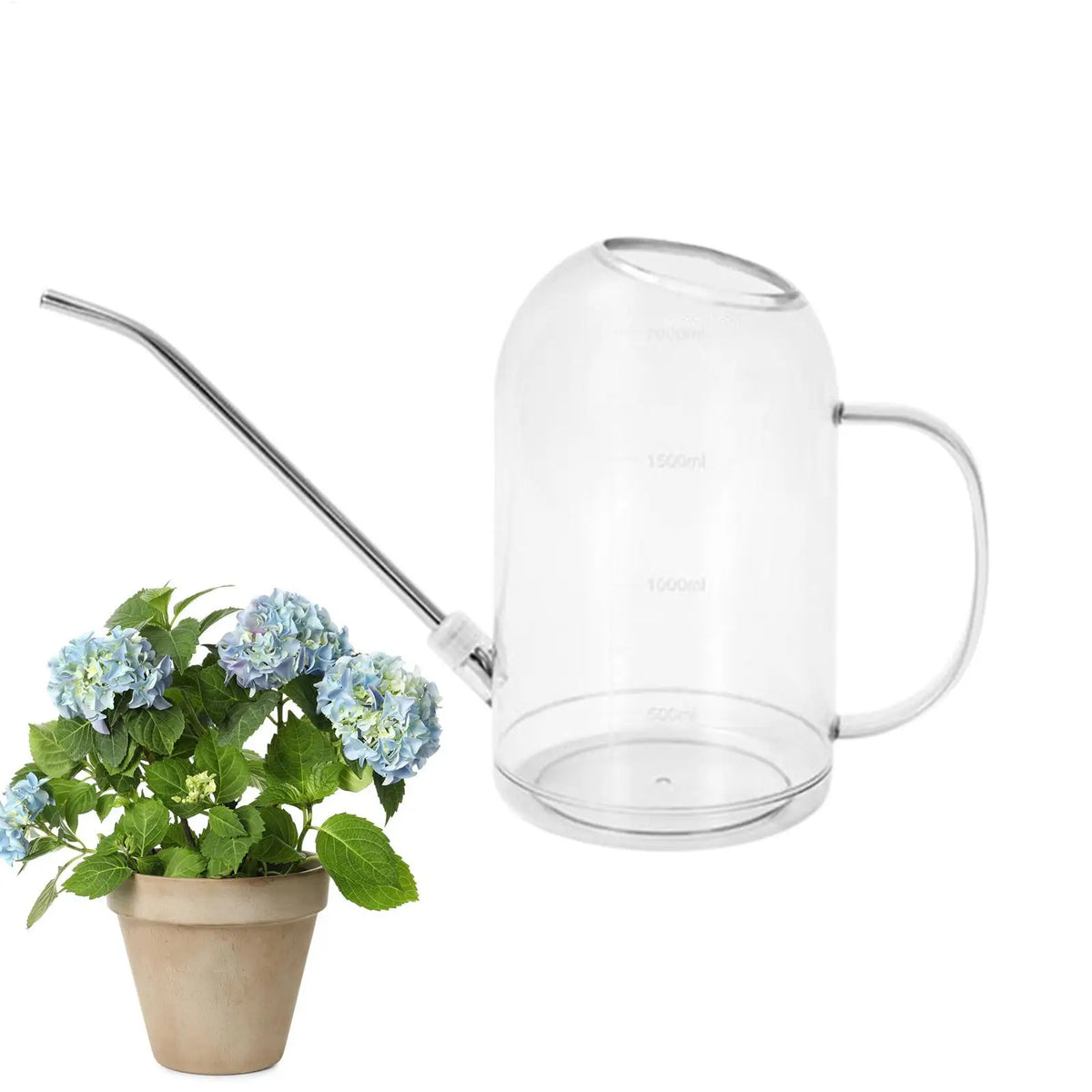 Long Spout Watering Can 2L Plant Watering Can for Precision Pouring Potted Plants Houseplants Garden Patio Balcony Gardening