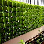18-Pocket Vertical Garden Planter, Wall-Mounted Bag for Balcony/Patio. Grow Herbs & Vegetables Indoors/Outdoors. Space-Saving.