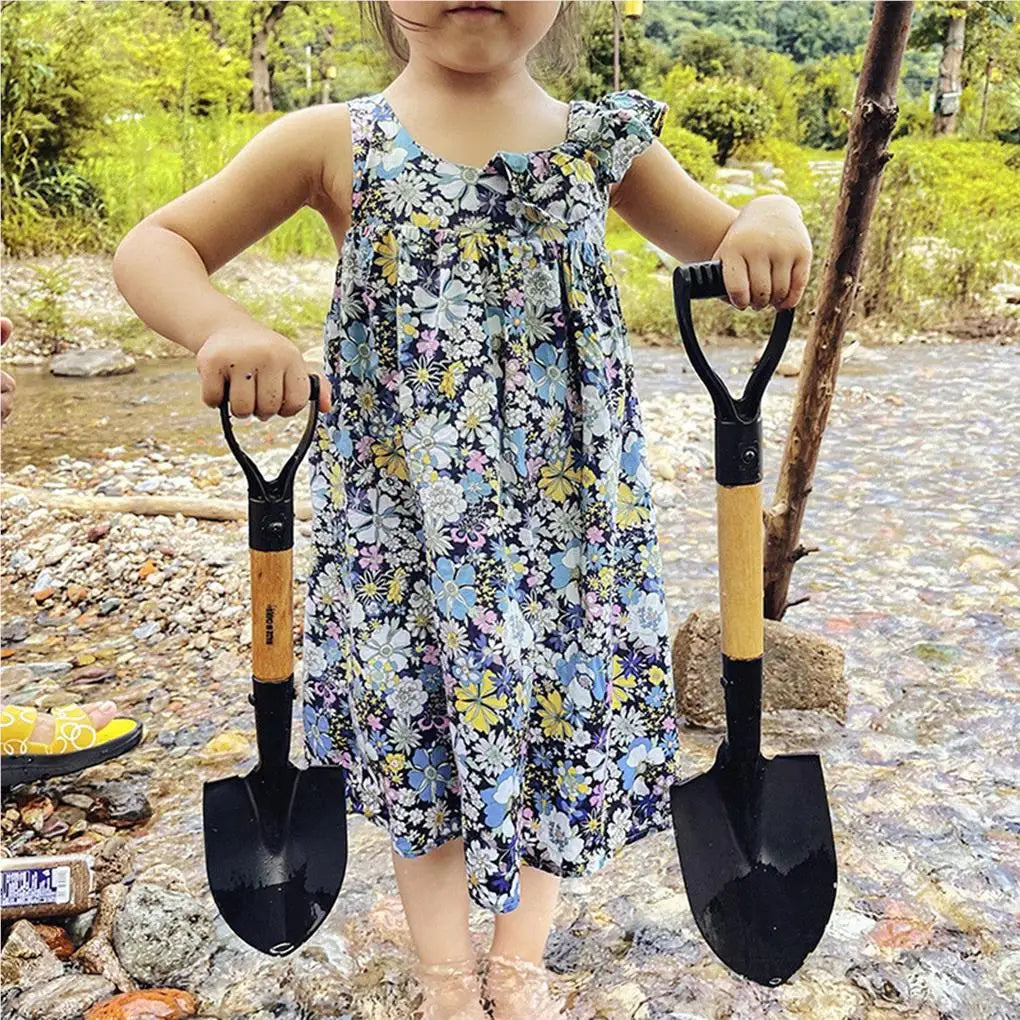 50cm Digging Shovel Mini Manganese Steel Shovels Trowel Waterproof Rustproof Garden Scoop Coated Surface for Camping Outdoor