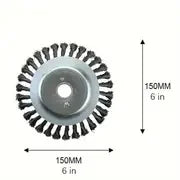 Steel Wire Weeding Garden Weed Wheel Tools Rust Removal Twisted Wire Steel Wire Grass Trimmer Head Weed Mower Accessories