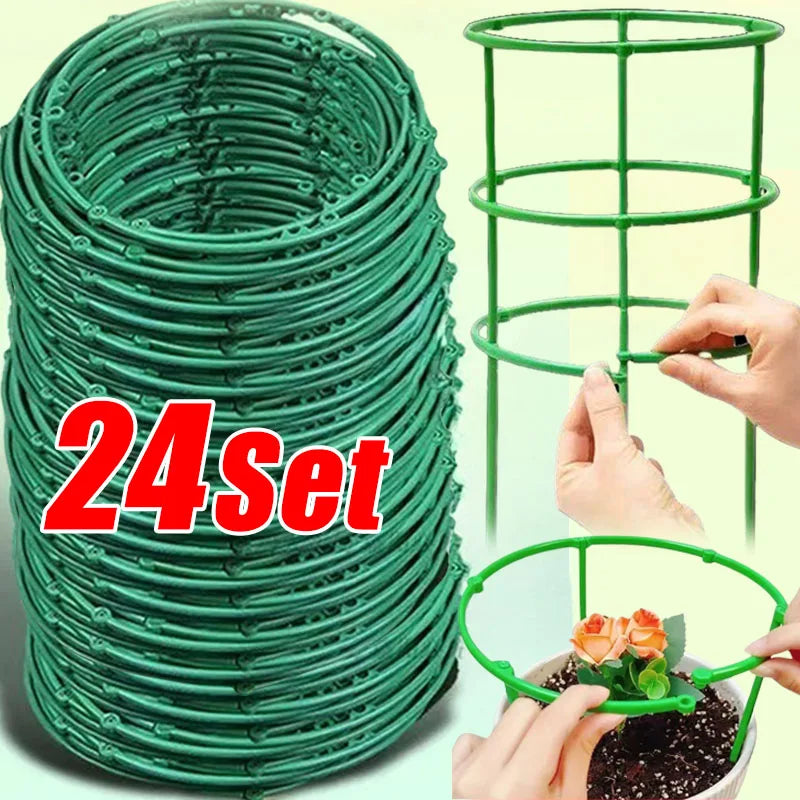 Plastic Plant Support Stakes for Flowers and Greenhouses