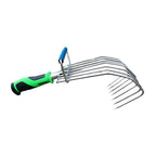Hand Rake Weeding Lightweight Small Garden Hand Rake Loosening Soil Rubber Handle Digging for Patio Backyard Lawn Yard Work