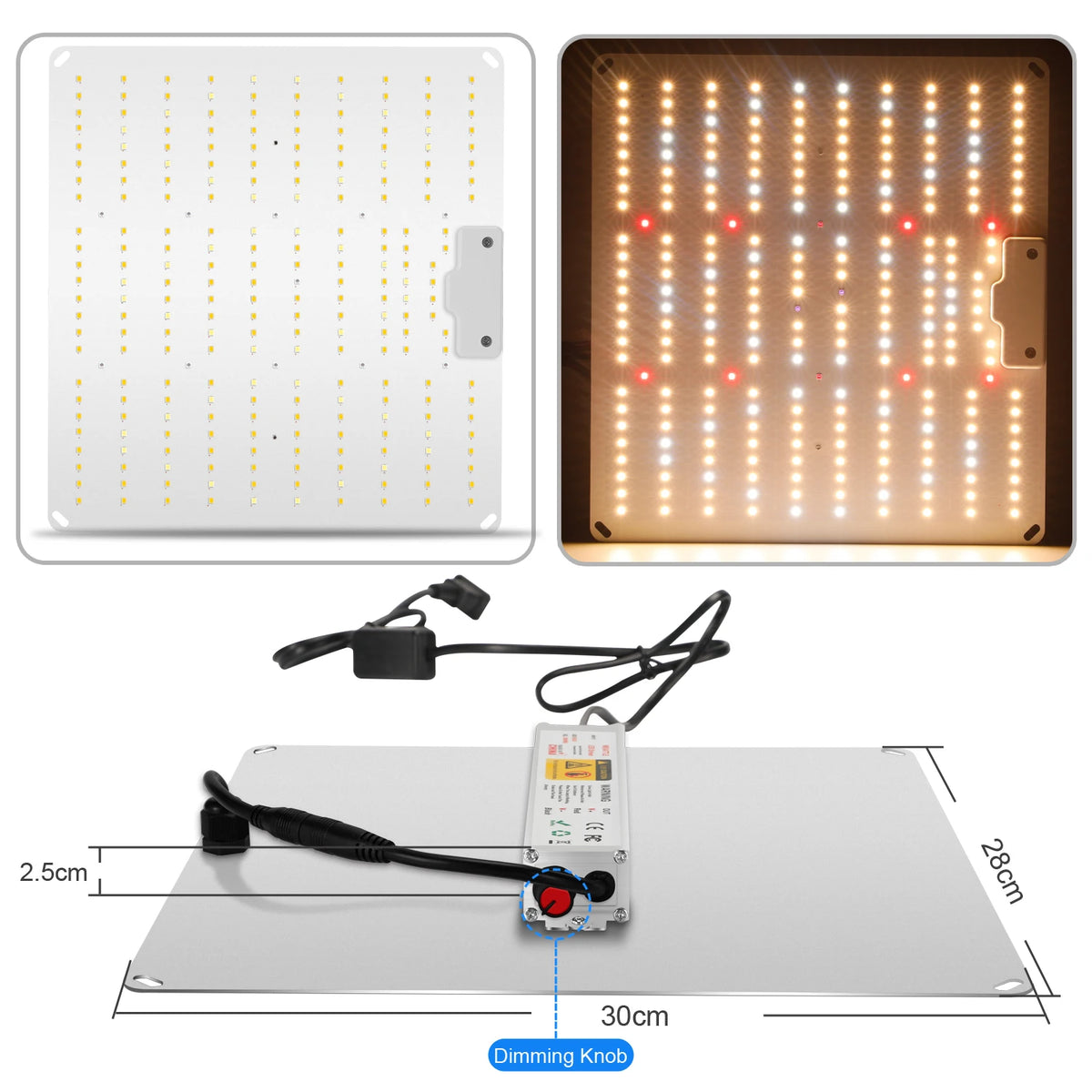 LED Grow Light 500W 600W 800W 1000W Diode Full Spectrum Silent Quantum Board Used for Greenhouse Tent Hydroponic Plant