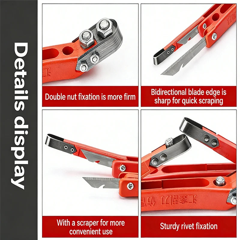 Tree Bark Scraper Pruning Knife Fruit Tree Ring Cutting Grafting Tool Multifunctional Peeling Knife