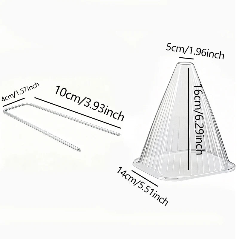 Plant Protection Collar, 20pcs - Transparent PET Material, Ideal for Vegetable Seedlings and Flower Growth, Four-season Care, Pr
