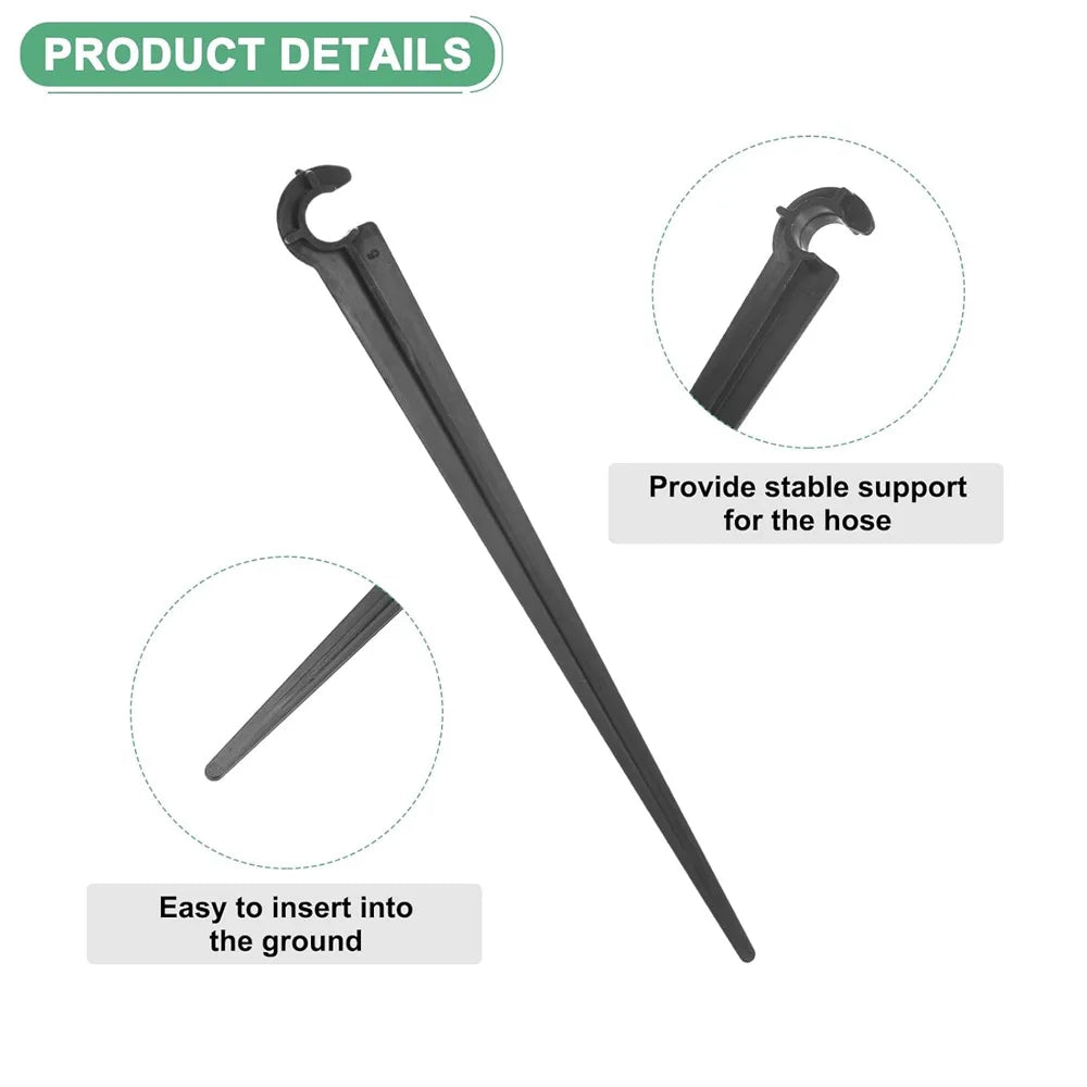 Drip Irrigation Hose Holder Stakes, 11 or 20 cm (4.3 or 7.9 in)