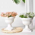 1pcs Large Outdoor Planter Roman Column Flower Pot Planting Pots Balcony Household White Plastic Porch Decor Flowerpot