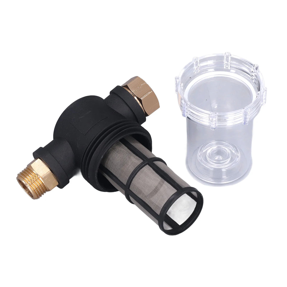 Garden Hose Filter Avoiding Blocking Engineering Plastic Whole House Sediment Water Filter 3/4 Inch Thread for Household