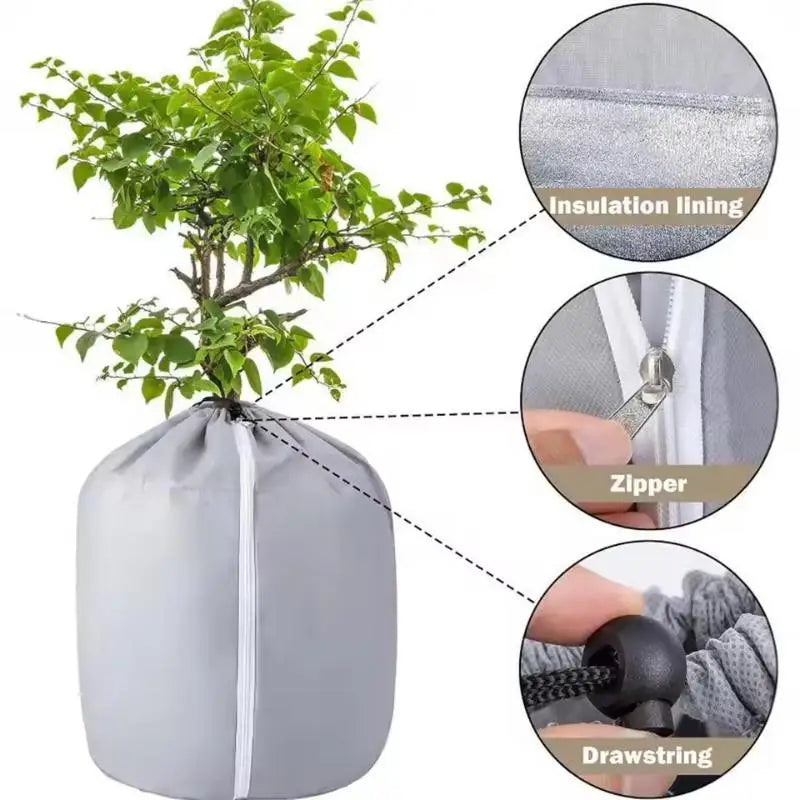 Winter Plant Cover Frost Protection Bags Outdoor Garden Shrub Trees Potted Plant Protector Oxford Cloth Anti Freeze Warm Cover