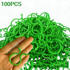 100 Pcs Plant Clips for Climbing Plants,Tomato Trellis Garden Vine Strapping Bundled Buckle Clips Plastic Trellis Plant Support