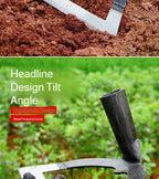 14-26CM Weeding Hoe Handheld Hollow Hoe Thickened Manganese Steel Agricultural Weeding Hoe for Planting Vegetable Garde