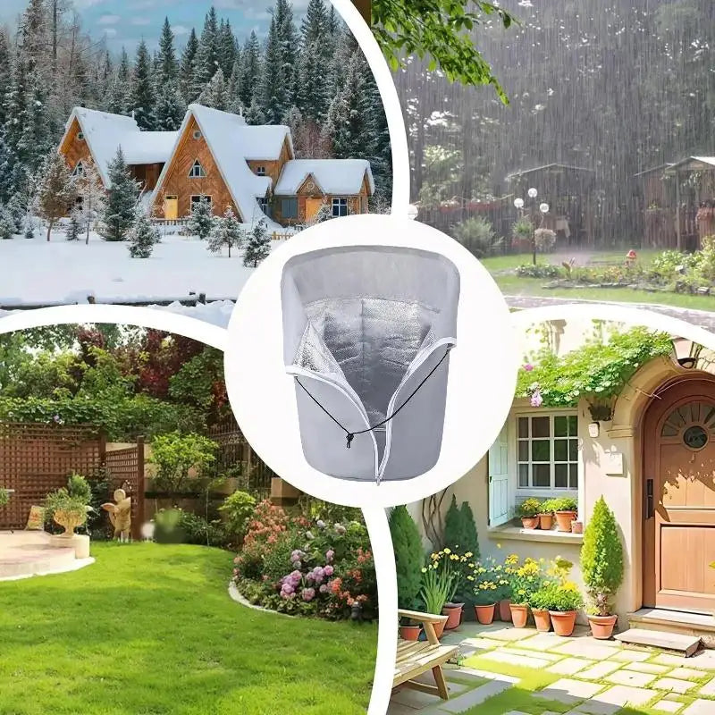 Winter Plant Cover Frost Protection Bags Outdoor Garden Shrub Trees Potted Plant Protector Oxford Cloth Anti Freeze Warm Cover