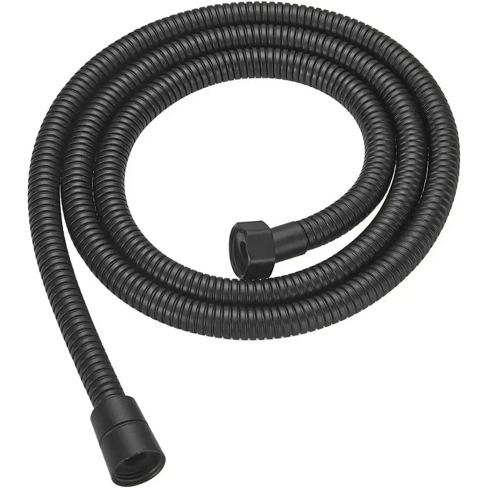 Garden Water Hose Black Pipe 1.5/2M Flexible Pull Extension Pipes Shower Accessories New SUS304 Bathroom Extendable Hoses Home