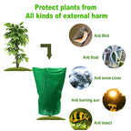 Plant Freeze Protection Covers  Winter Shrub Cover Tree Frost Blanket with Drawstring for Winter Frost Protection Sun Protection