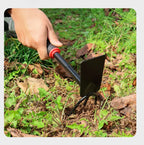2 In 1 Heavy Duty Hoe Shovel Set Garden Tools for Digging Weeding Loosening Soil Ideal for Balcony Planting Vegetable Flower Gar