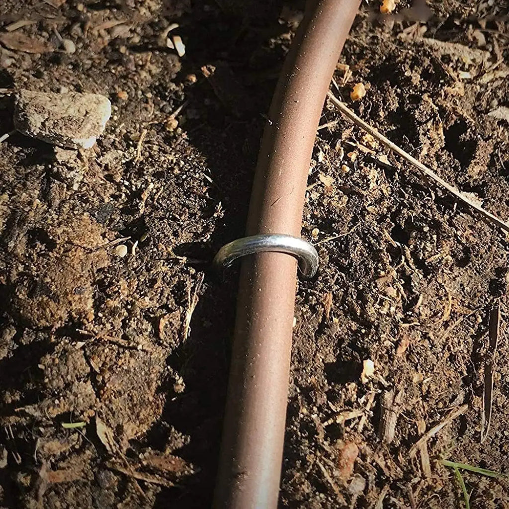 U-Type Garden Staples, Zinc-Coated Steel Landscape Pins