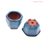 Dollhouse Mini Plant Pots Flower Pot With Holes Bonsai Flowerpot Purple Sand Craft Chinese Style Plant Pot Planter Garden Decor