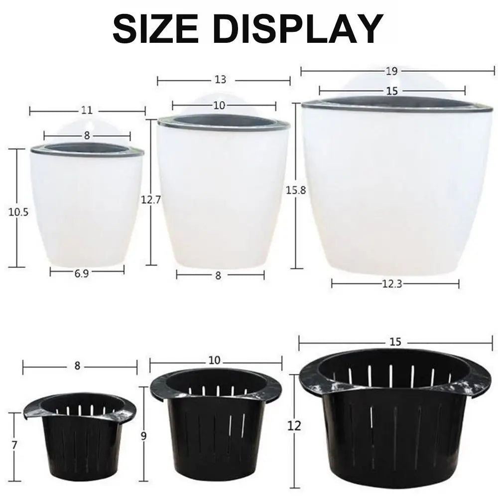 Garden Decor Garden Supply Self Watering Planter Flower Pot Plant Pot Basket