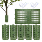 Tree Trunk Protector Plastic Tree Guard Flexible Adjustable Breathable Bark Guard for Sapling from Rodents Rabbits Mowers Garden