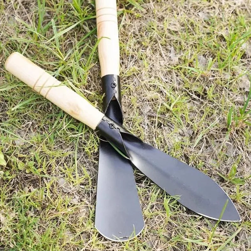 Metal Garden Tools Digging Transplanting Vegetables Flower Planting Hand Shovels Hoe Weeding Shovel Potting Soils Scoop Spade