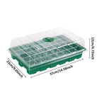 3 pcs Seed Tray, 40 Holes Cell Propagator Growth Thickening Seedling Start Growth Tray With Transparent Cover Greenhouse And Gar