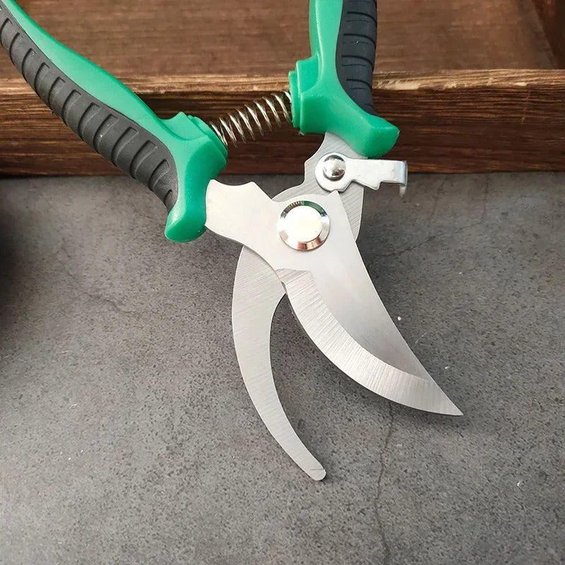 Pruning Shears Garden Scissors Sharp Blade One-handed Pruning Shears Trees Flower Trimmers Secateurs Garden Beak Scissors Pruner