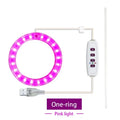 LED Ring Grow Lights Indoor Plants Full Spectrum Height Adjustable Plant Light for Indoor Plants 5V USB Growing Lamp