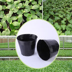 50/100Pcs Plastic Seedlings Starter Pot Black Flexible Plastic Seedling Pots for Starting Seedlings Succulents Seedling Bag