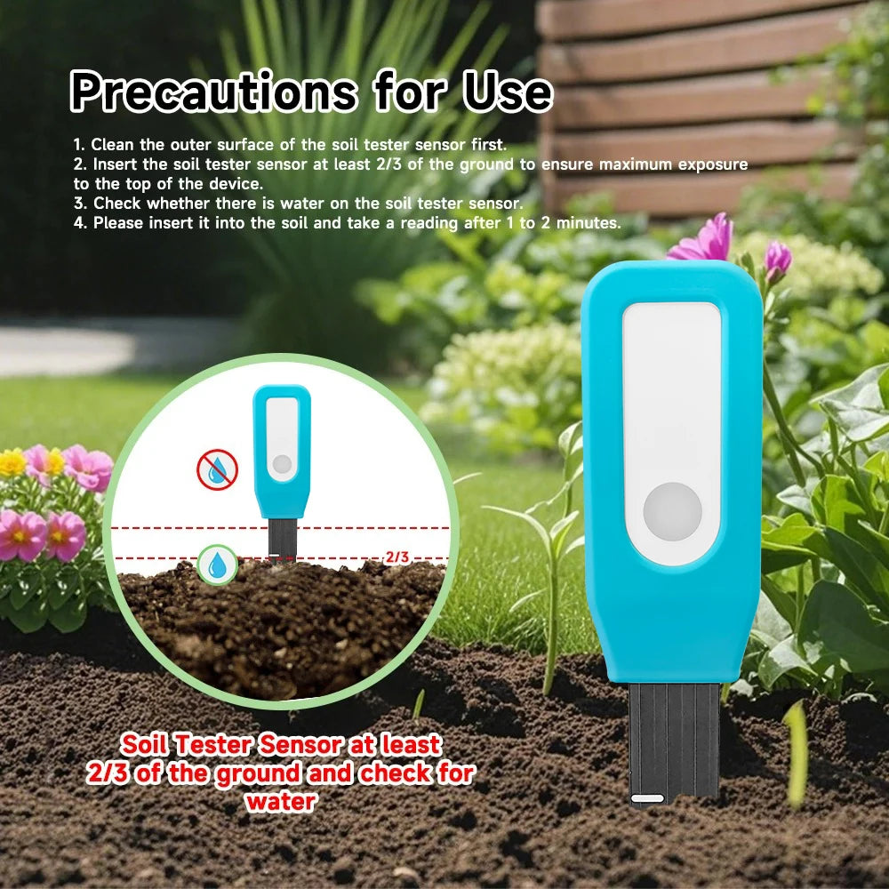 Tuya Smart Soil Tester BT Soil Moisture Detector Garden Temperature and Humidity Thermometer Real-time Remote Monitor
