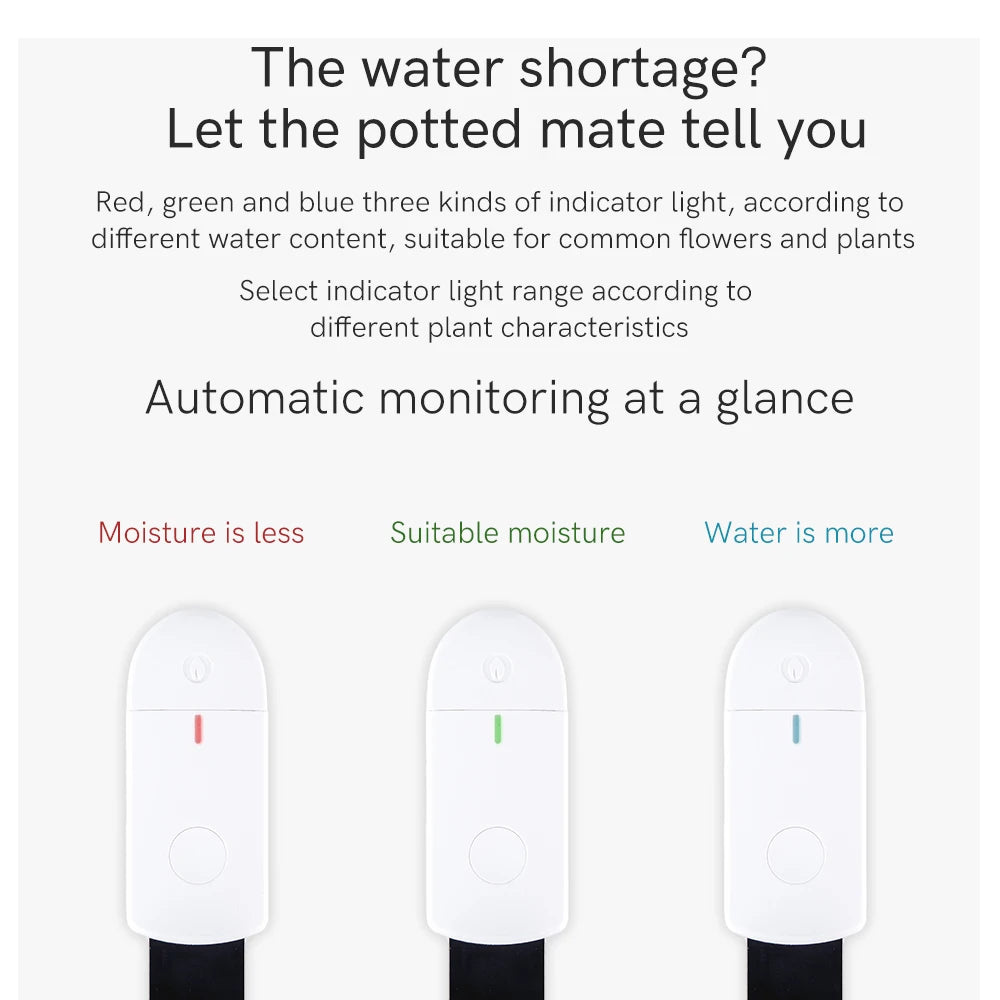Soil Moisture Meter High Precision Hygrometer Sensor Monitor Indoor Outdoor Garden Plants Care Planting Humidity Test Tool