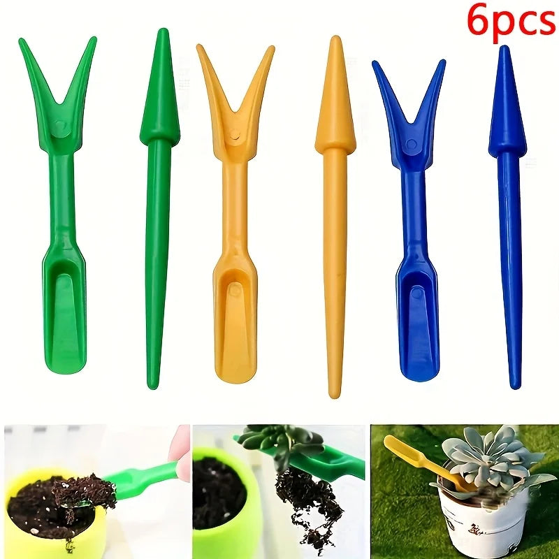 6pcs Plastic Seed Starters Seedling Digger Seedling Transplanter Garden Sowing for Seedlings Digging Holes Garden Seeding