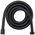 Garden Water Hose Black Pipe 1.5/2M Flexible Pull Extension Pipes Shower Accessories New SUS304 Bathroom Extendable Hoses Home