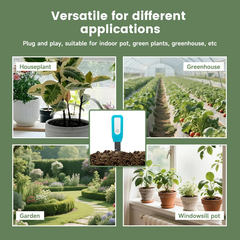 Tuya Smart Soil Tester BT Soil Moisture Detector Garden Temperature and Humidity Thermometer Real-time Remote Monitor