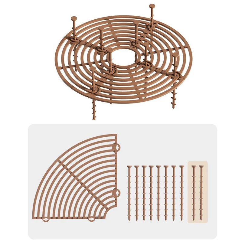 Flower Pot Cover Plant Pot Grid Flower Pot Cover Garden Plant Pot Soil Guard Cover Plant Protector Grid Protection Accessories