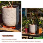 10/30 PCS Plant Pot Feet Flower Pot Risers Stand with Holes Drainage Saucer Pads Prevent Root Rot for Indoor Outdoor Plants