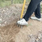 Agricultural Loose Soil Fork Fourtooth Manganese steel farming tools loosening and clearing Manual Garden Soil Turning Artifact