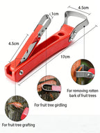 Tree Bark Scraper Pruning Knife Fruit Tree Ring Cutting Grafting Tool Multifunctional Peeling Knife