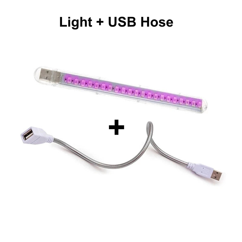 AITHEA Portable Full Spectrum Led Grow Light Phytolamp Red & Blue USB Indoor Greenhouse Plants Vegetable Hydroponic Bar Light
