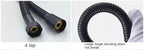 Garden Water Hose Black Pipe 1.5/2M Flexible Pull Extension Pipes Shower Accessories New SUS304 Bathroom Extendable Hoses Home