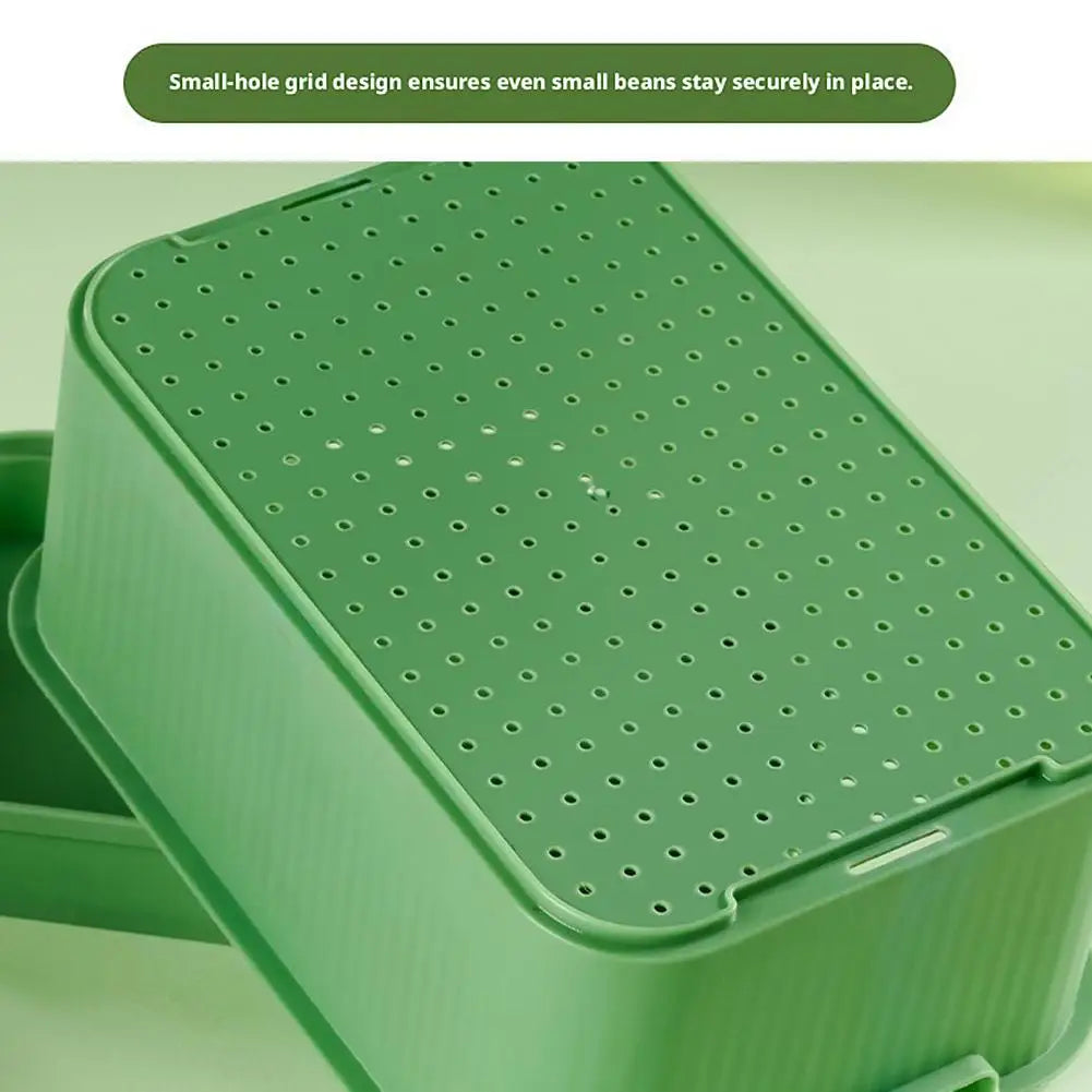 Soilless Planting Seedling Tray,Seed Sprouter Germination Tray for Growing, Bean Sprouts, Cat Grass, Wheat Grass, Mung Beans