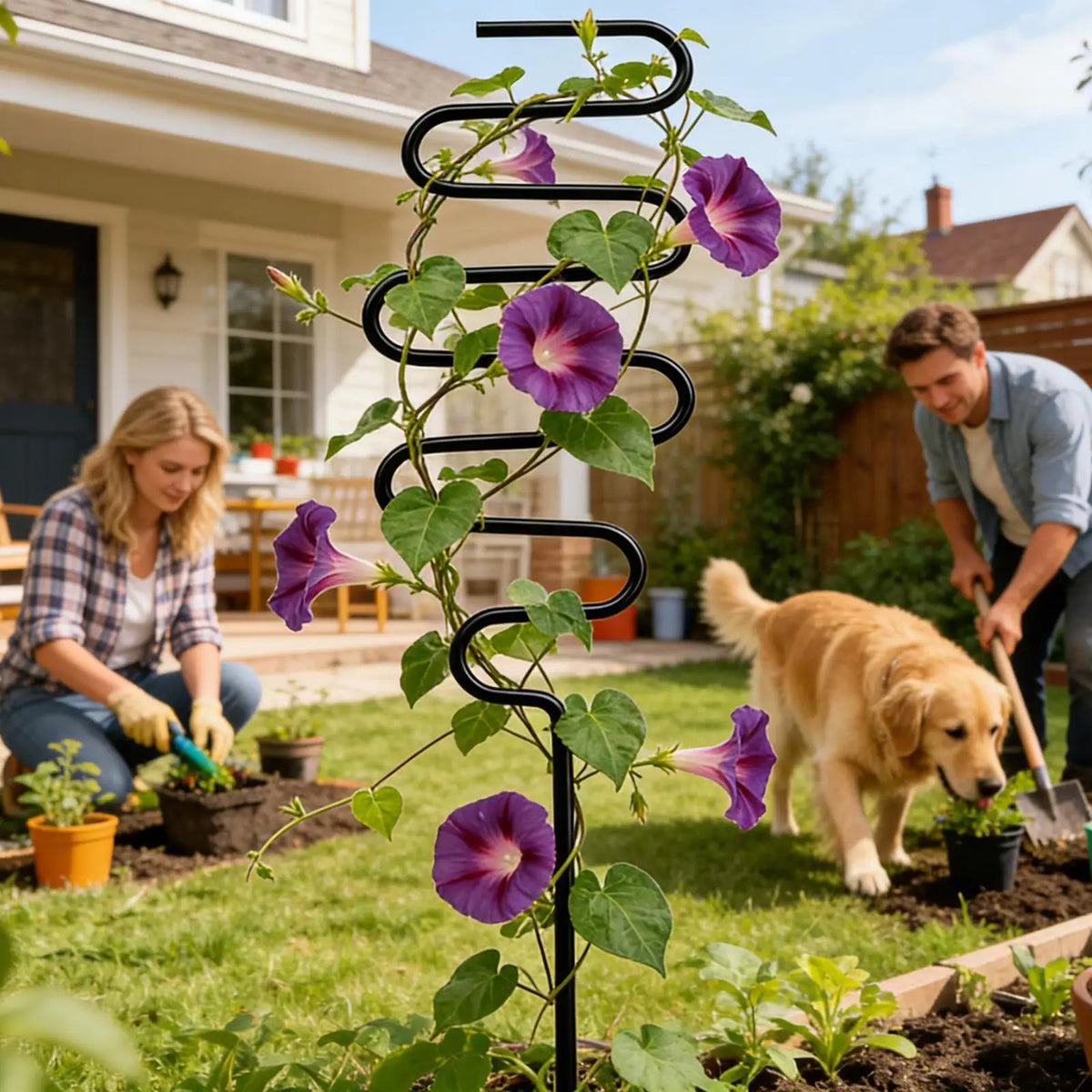 Metal Plant Support Stake, 34 cm (13.4 in) Garden Trellis