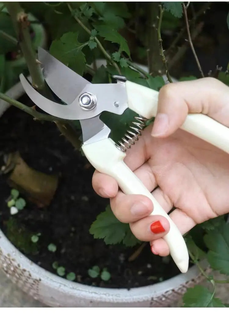 Pruning Shears Stainless Steel Garden  Multifunctional Branch Cutter Hand Pruner for Plant Flower Tree Trimming Garden  Tool