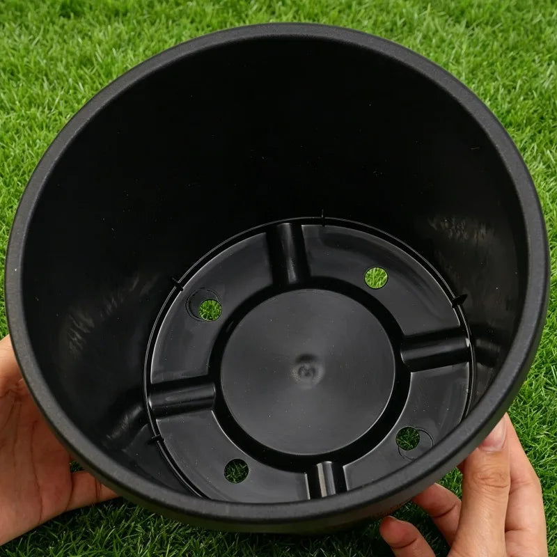 Imitation Wood Flower Pot Plastic Barrel Planter Retro Wooden Barrel Planters Garden Pots for Soil Planting Flowers Bonsai Pots