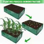 4/6/8 Grids Grow Bag Plant Garden Planter Vegetable Flower Nursery Pot Flowerpot Round Cultivation Growth Container Outdoor ﻿