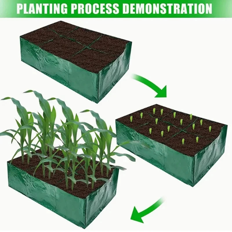 4/6/8 Grids Grow Bag Plant Garden Planter Vegetable Flower Nursery Pot Flowerpot Round Cultivation Growth Container Outdoor ﻿