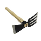 Wooden Handle Garden Rake Cultivator Dual-purpose Hoe Mini Hoe & Tiller for Digging Weeding Gardening Cultivating Rake Tools
