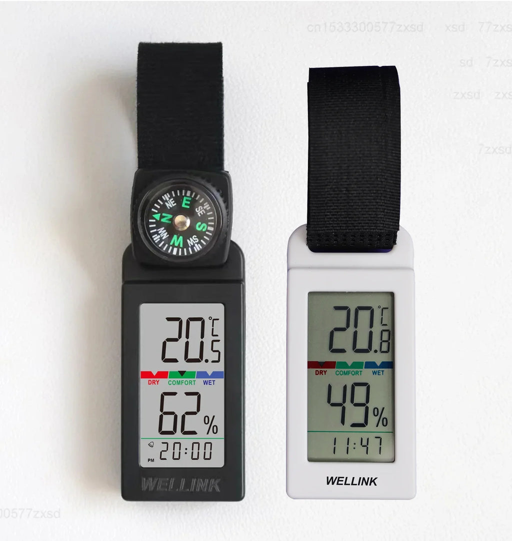 Thermometer Outdoor Temperature and Humidity Meter Camping Mountaineering Vehicle Sensor LCD Indoor Temperature Tools